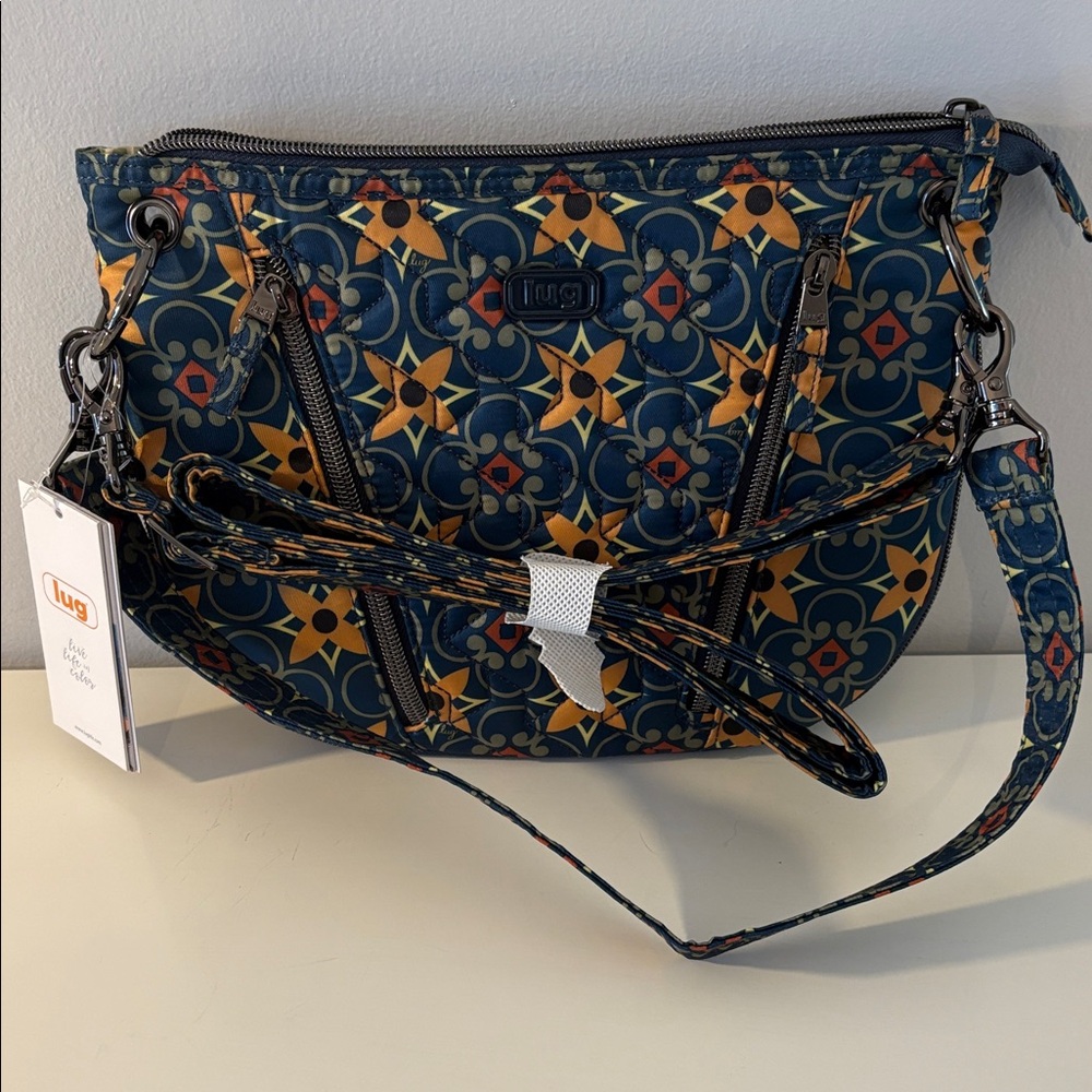 Lug Swivel Crossbody Tiles Teal NWT - Picture 4 of 6